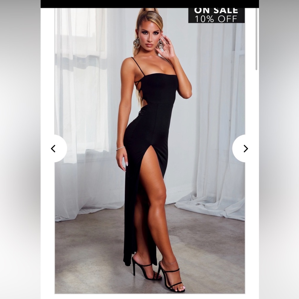 Babyboo Black Maxi Formal Dress